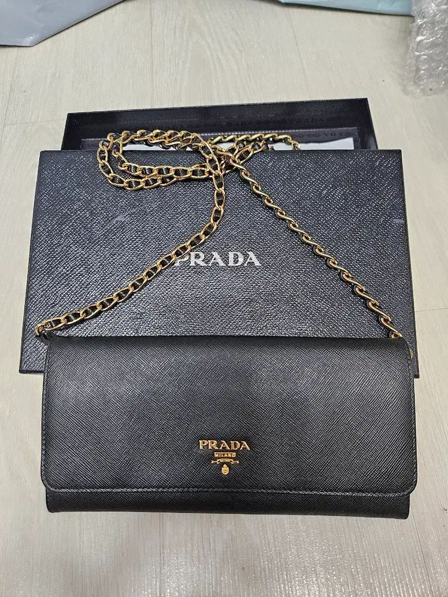 PRADA プラダ チェーン クロスバック ブラック(正規品)