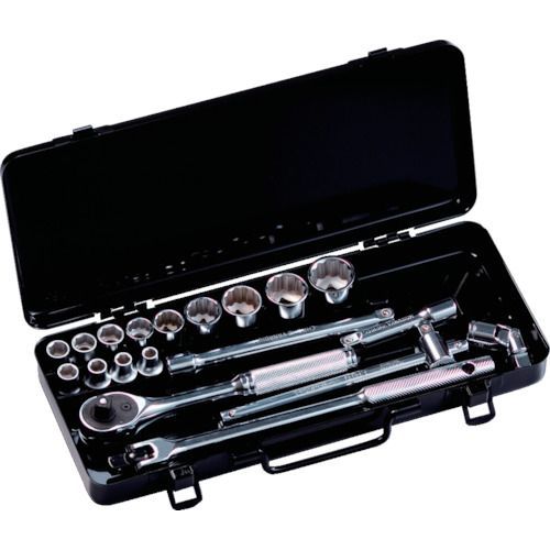 【新品】スーパーツール　ソケットレンチセット　差込角９．５ｍｍ（３／８インチ）入り数：１９　N313S