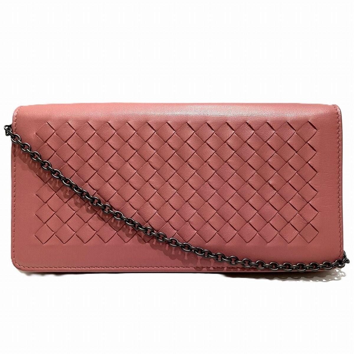 ボッテガヴェネタ BOTTEGAVENETA イントレチャート ウォレットチェーン レザー レディース