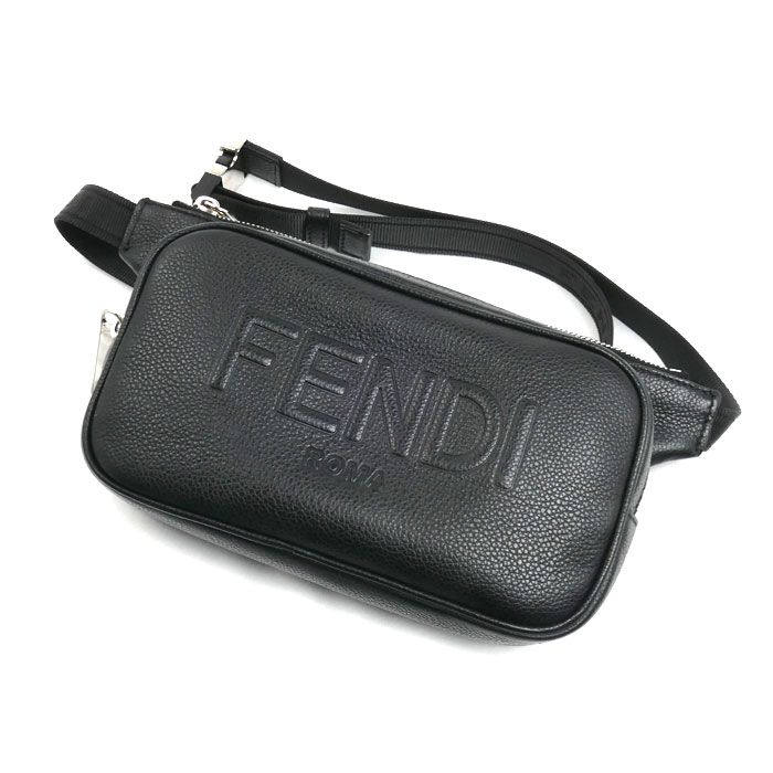 FENDI フェンディ ベルトバッグ ボディバッグ ショルダーバッグ ブラック 7VA605 AMAC F0GXN メンズ 中古