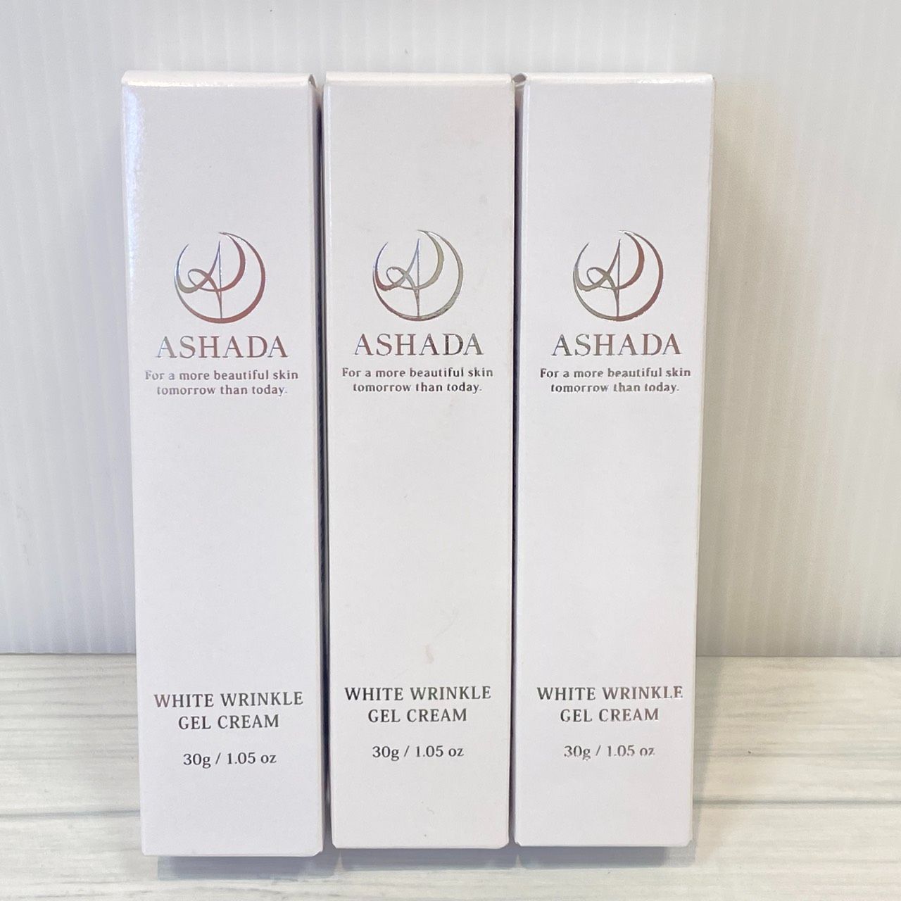 塩】未使用品 アスハダ ASHADA シミシワホワイトクリーム 30g 3本 