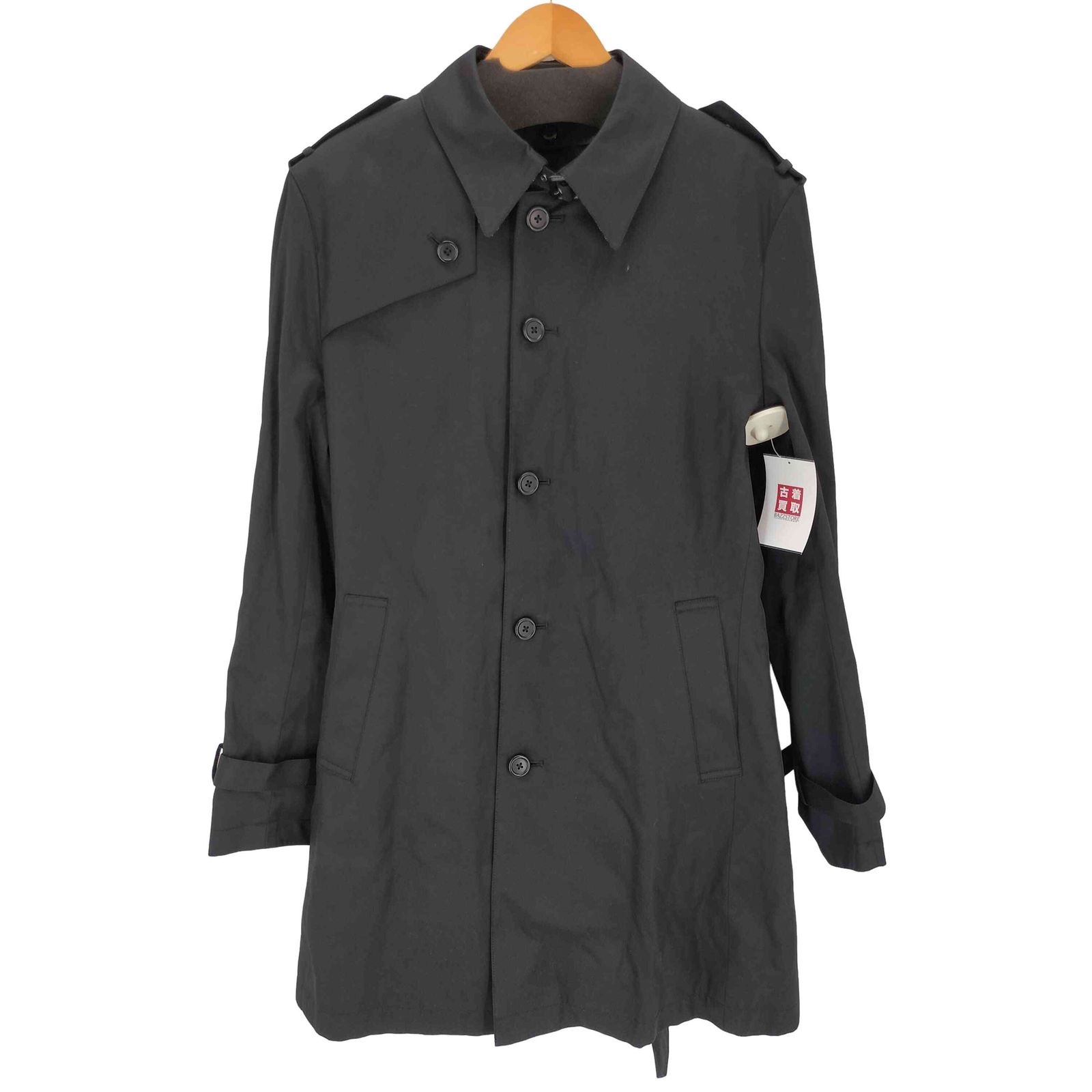 新品・未使用　Mr.JUNKO ステンカラーコート 黒 Lライナー付 ミスタージュンコ Mr.JUNKO ライナー付き ステンカラーコート メンズ