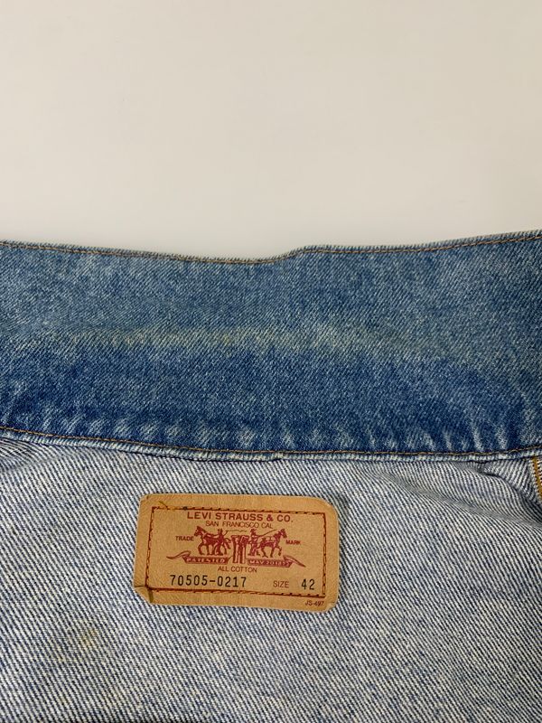 現状渡し品】 LEVI'S リーバイス 70505-0217 90S DENIM JACKET デニム