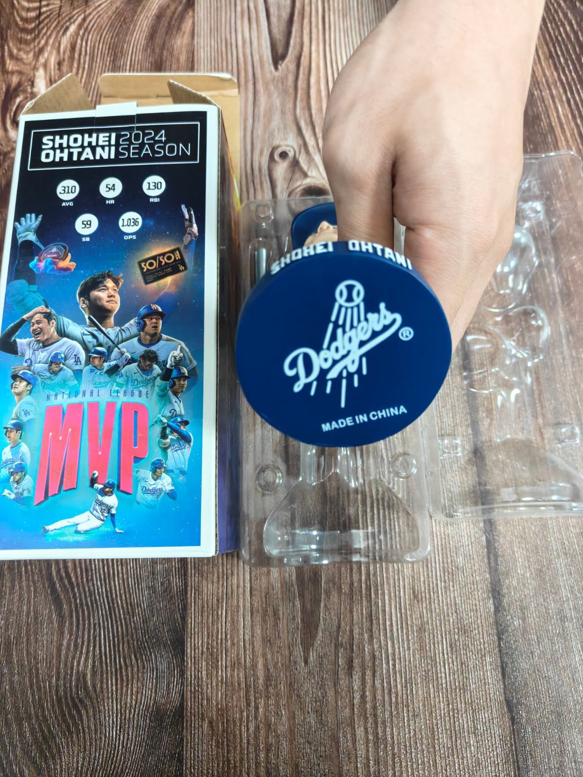 大谷翔平ボブルヘッド2025 DodgersシルバーバットMVP - メルカリ