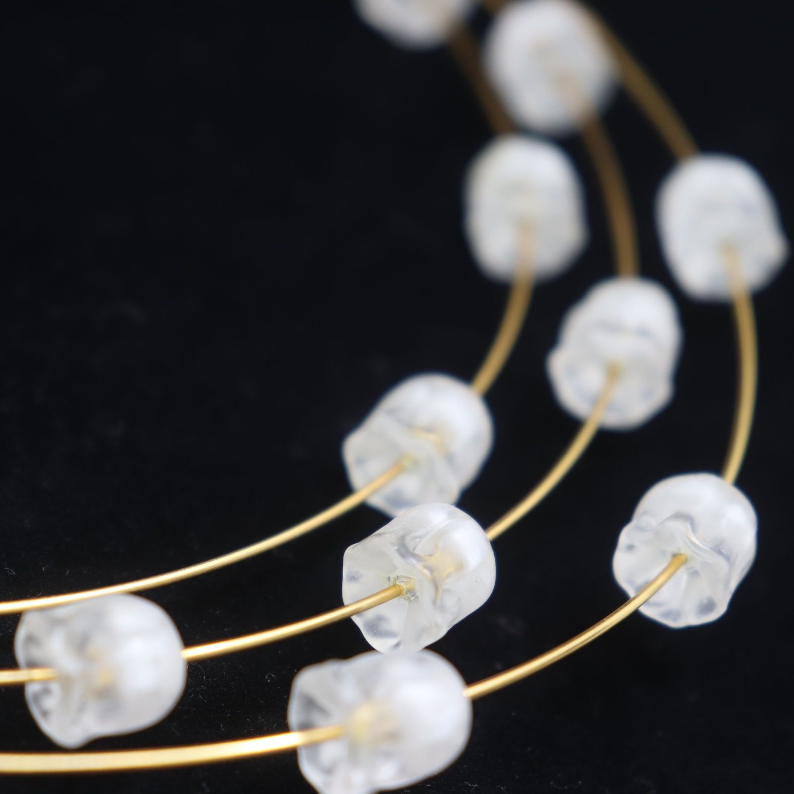 IT50YUG9RB0R LALIQUE ラリック ミュゲ すずらん 3連チョーカー 