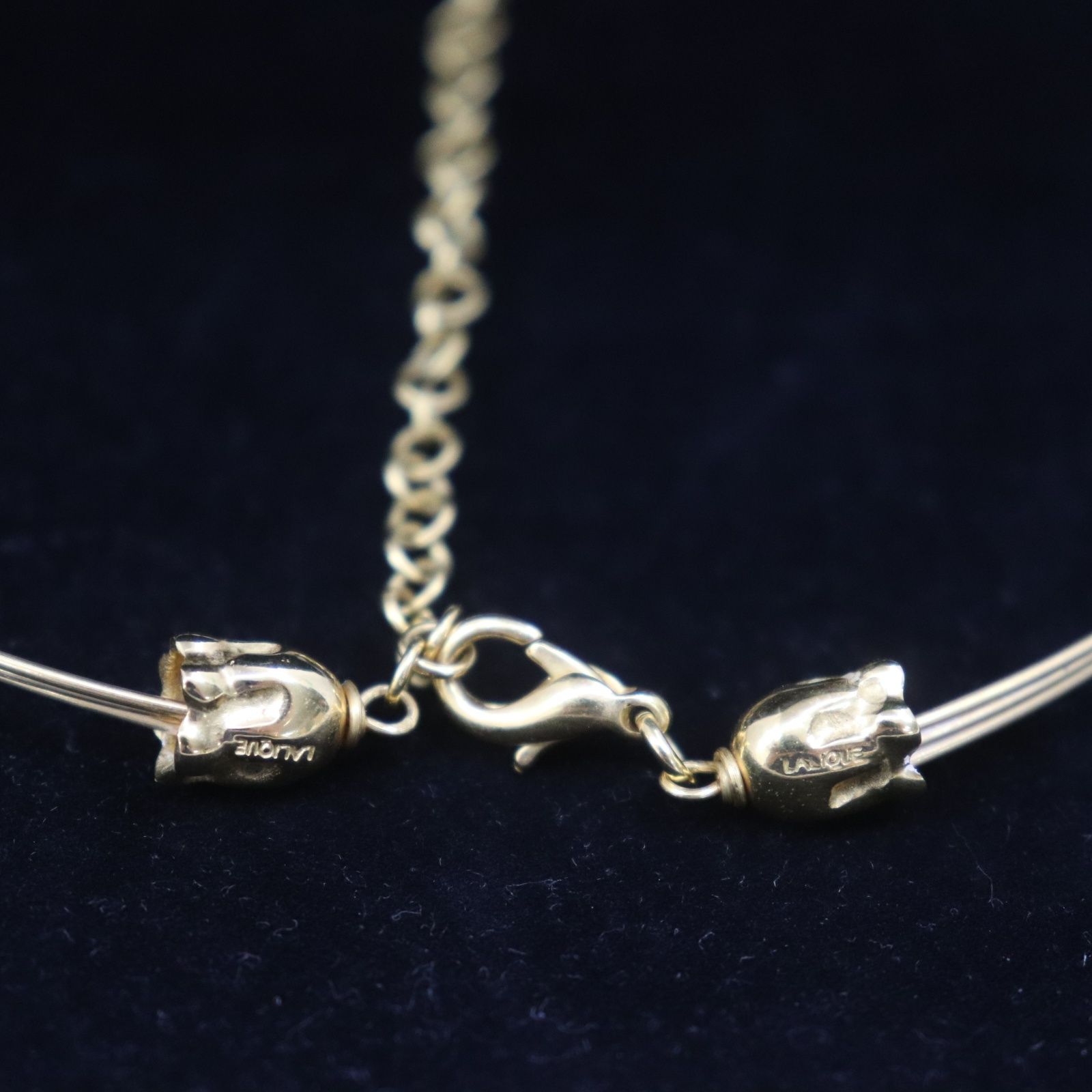 IT50YUG9RB0R LALIQUE ラリック ミュゲ すずらん 3連チョーカー