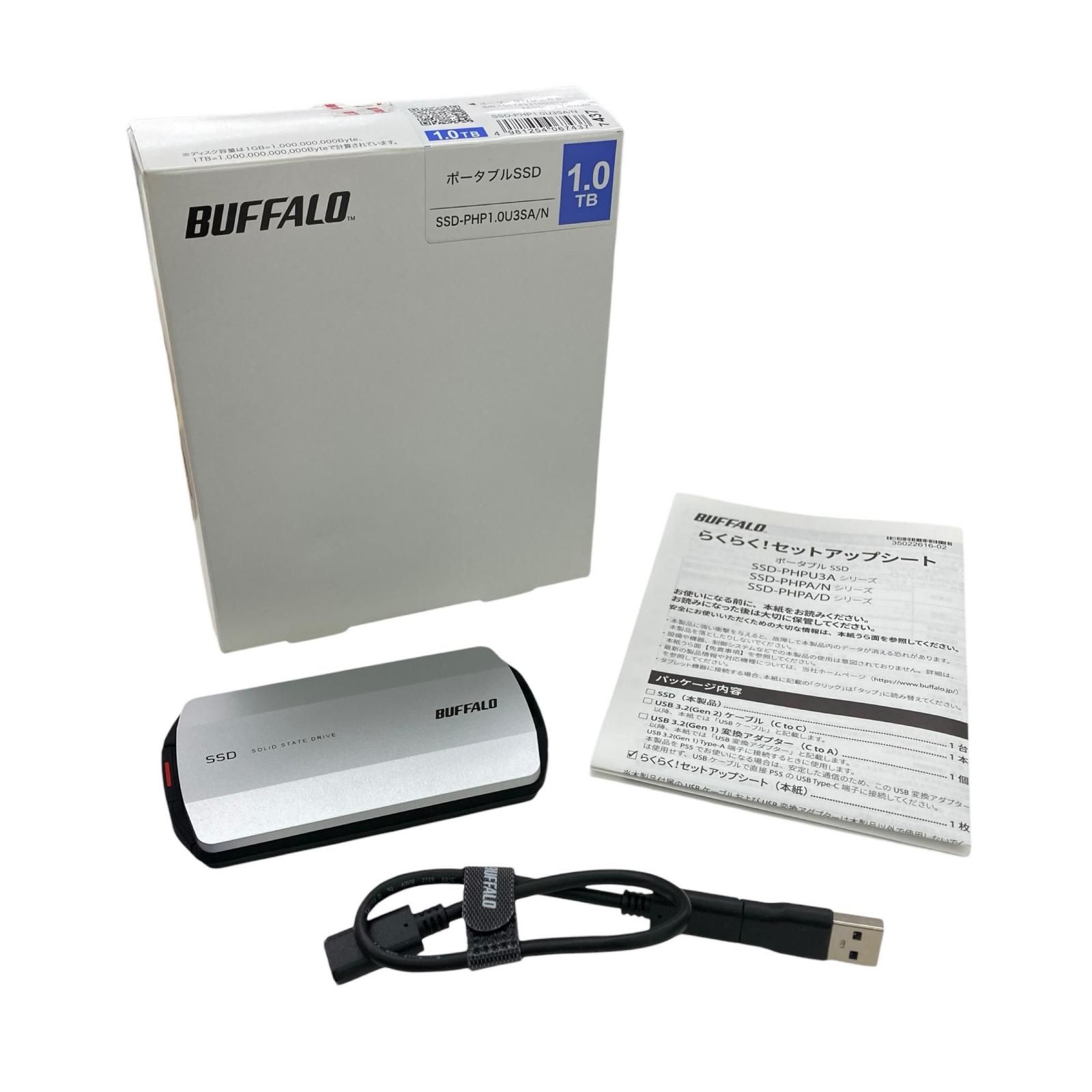 186000 動作未確認 BUFFALO バッファロー 現状品 ポータブルSSD 外付け