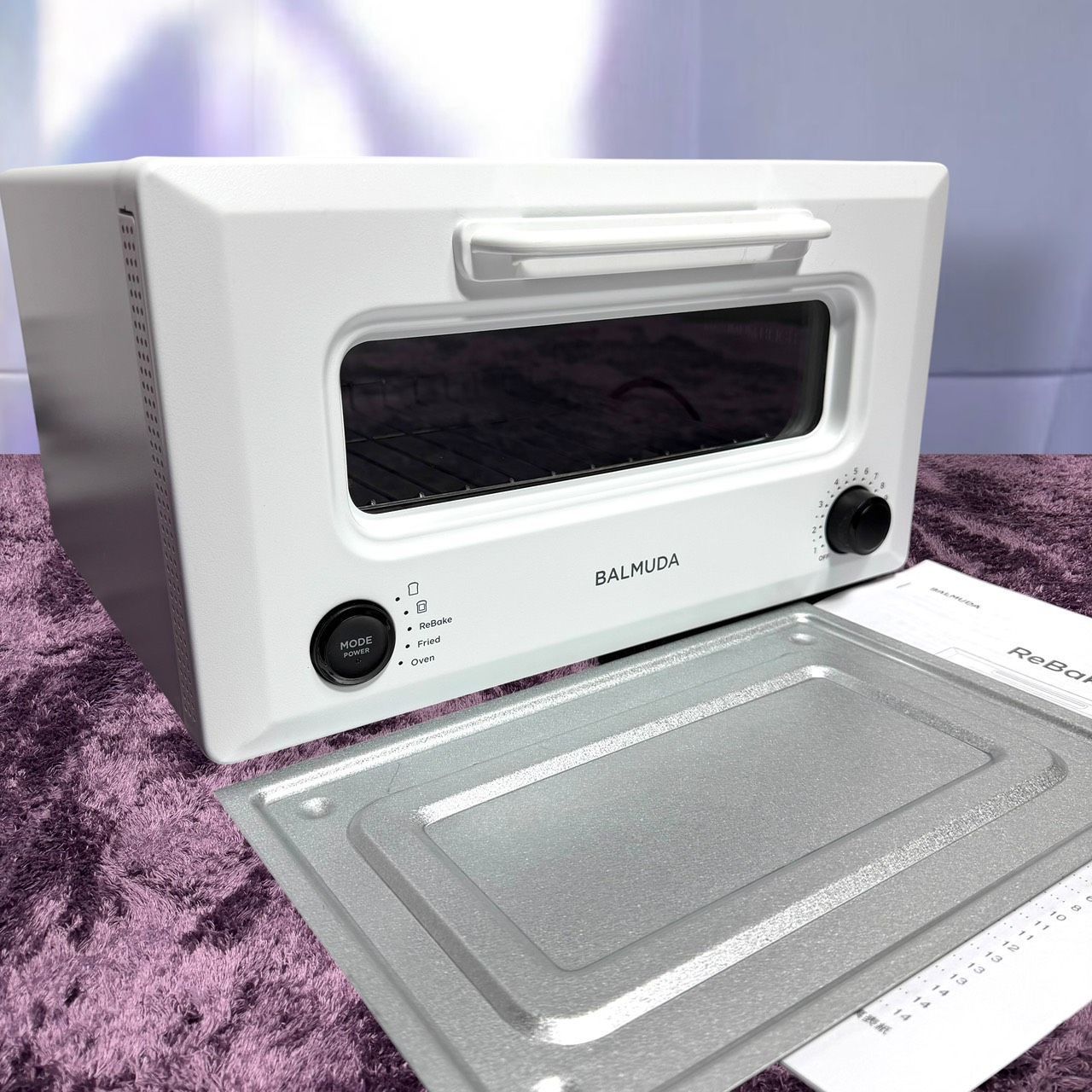 ☆動作品 送料無料 2024年製 極美品 BALMUDA Rebake KTT01JP WH