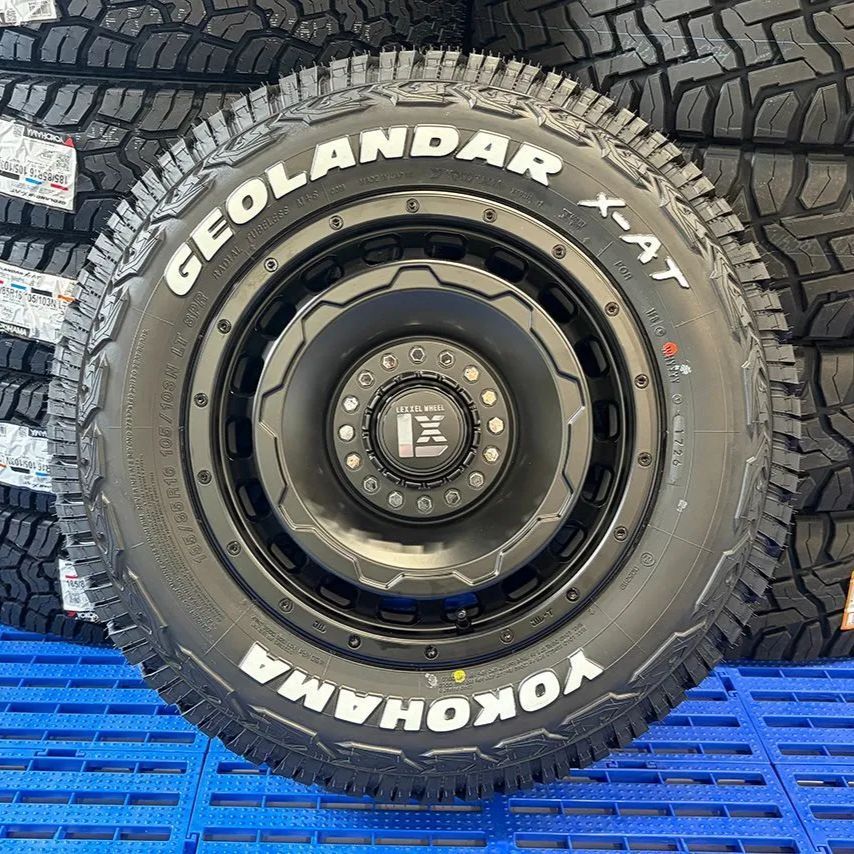LEXXEL SwaGGer ジムニー用 JB64 JB23 タイヤホイール｜ヨコハマ ジオランダー X-AT 185/85R16 新品 4本セット 16インチ ホワイトレター