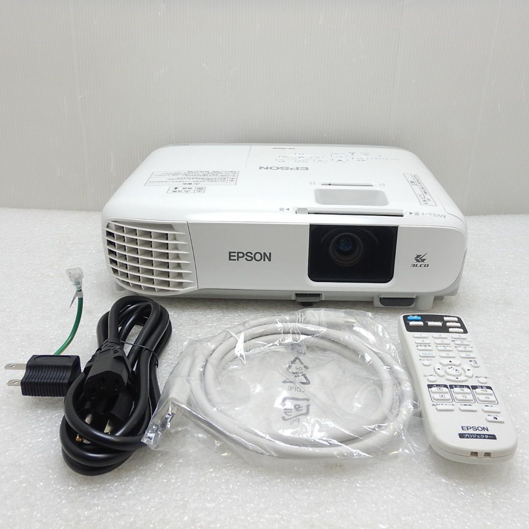 【美品】EPSON EB-960W プロジェクター WXGA 3,800lm ランプ点灯時間47H/0H 中古 007