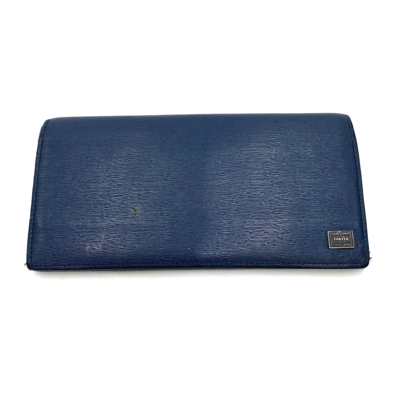 PORTER ポーター 吉田カバン 財布 ウォレット 二つ折り レザー ブルー