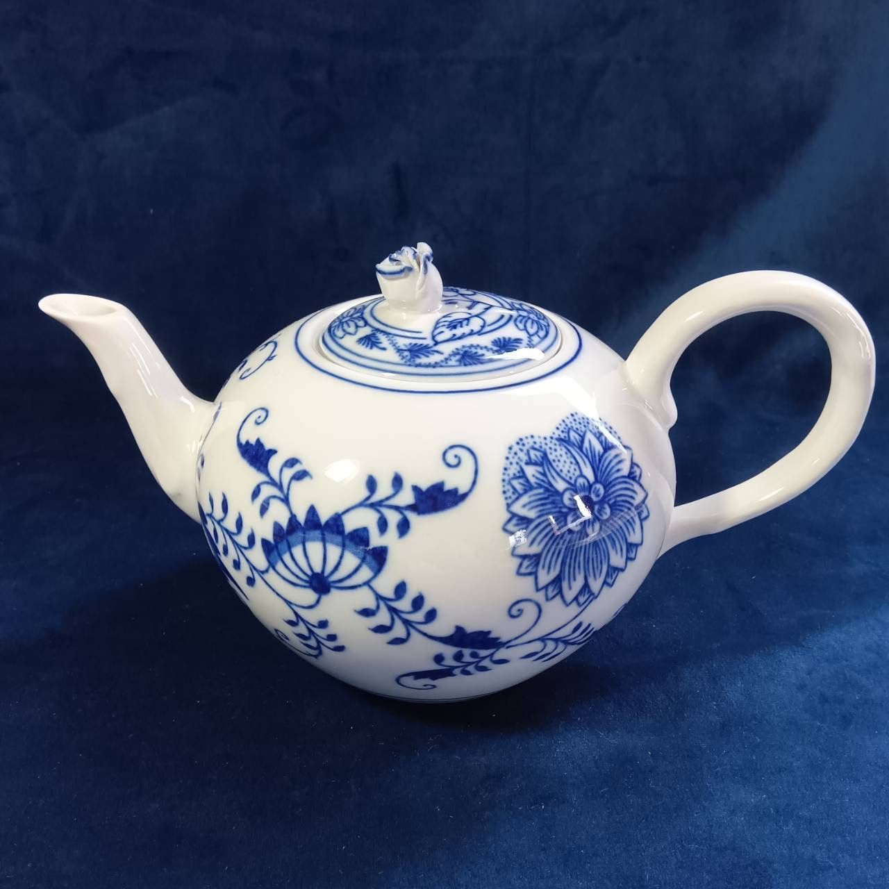 ボヘミア Bohemia 美品 カールスバード ブルーオニオン チェコ