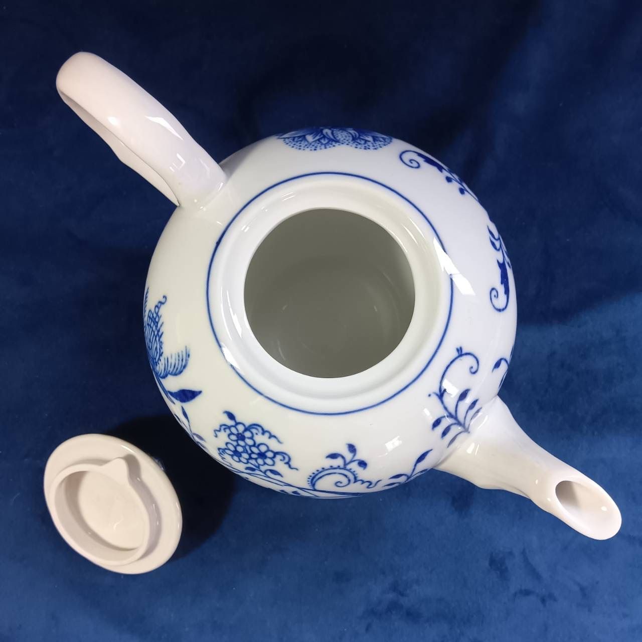 ボヘミア Bohemia 美品 カールスバード ブルーオニオン チェコ