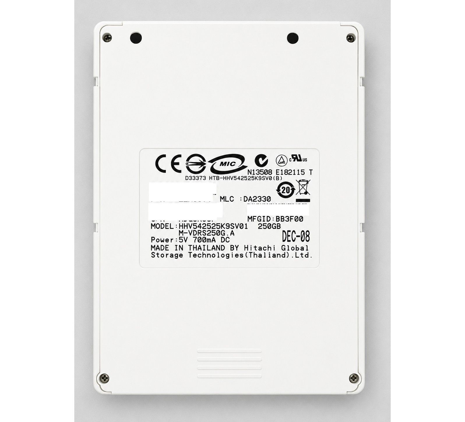 maxell マクセル iVDR-S 250GB カセットHDD 外付けハードディスク iV