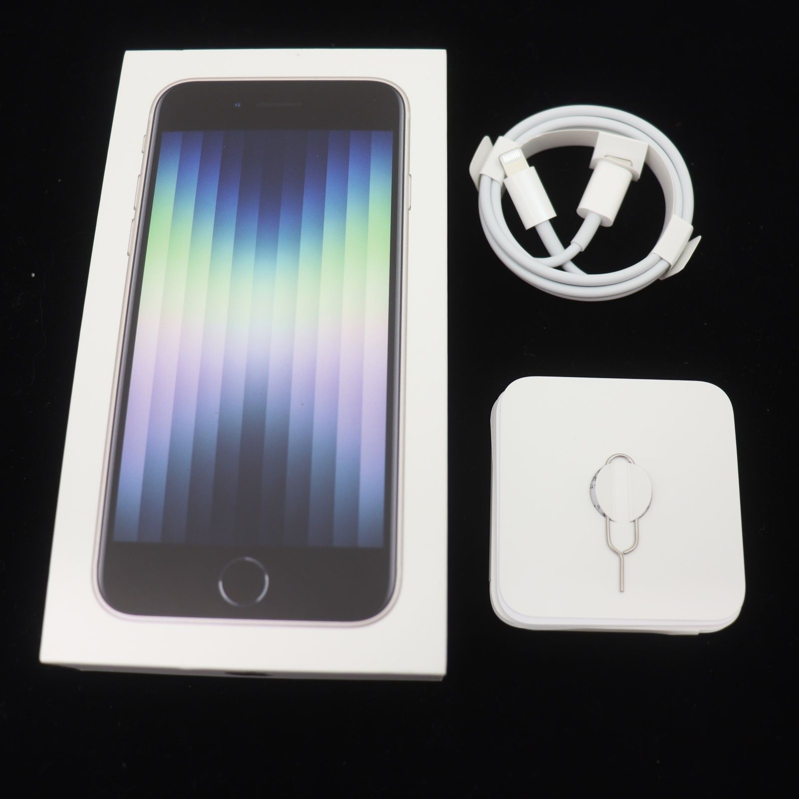 iPhone SE 64GB スターライト バッテリー100％ SIMフリー - メルカリ