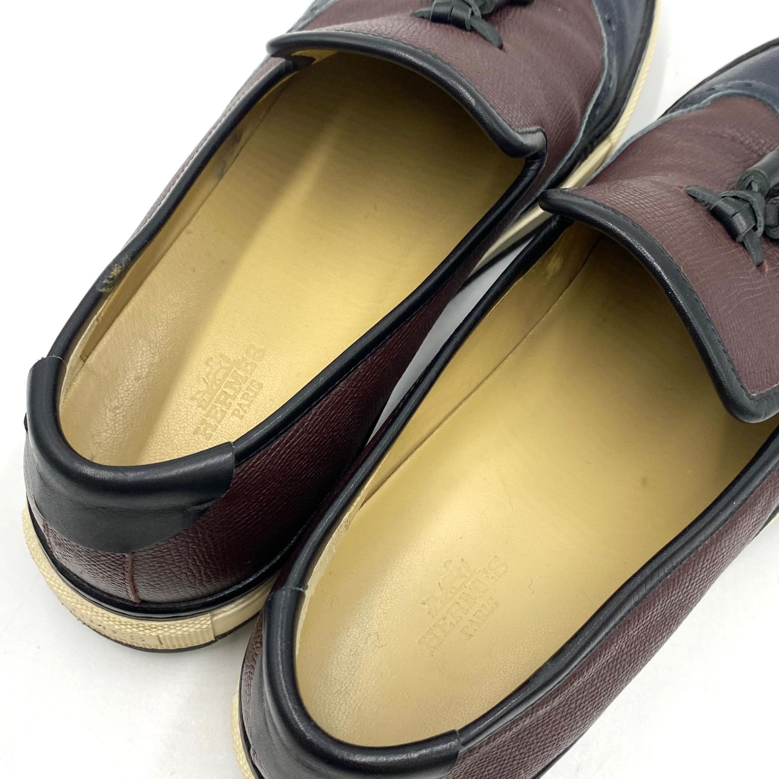 HERMES エルメス Must タッセル スリッポン スニーカー シューズ