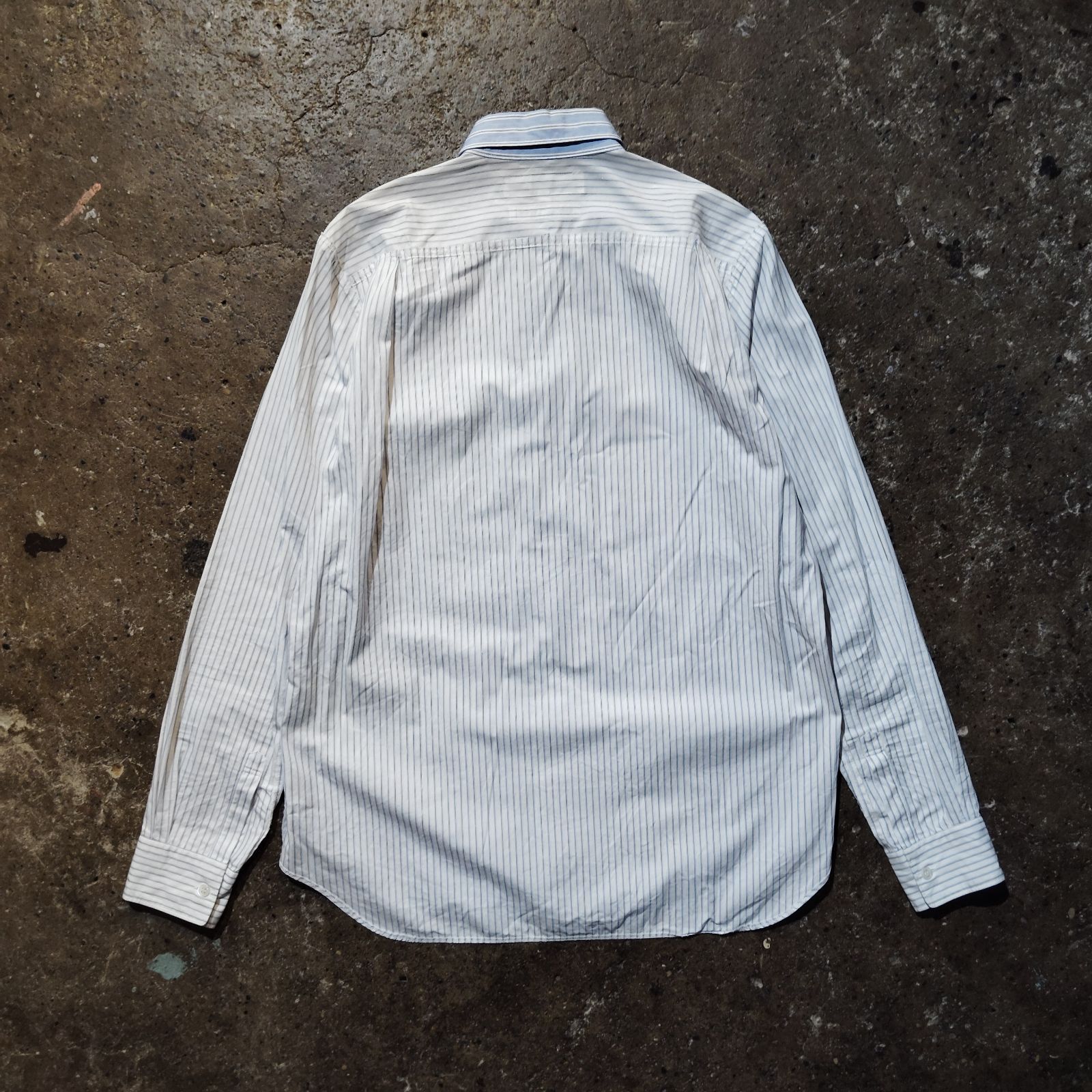 COMME des GARCONS SHIRT 03aw ストライプ切替ドッキングシャツ