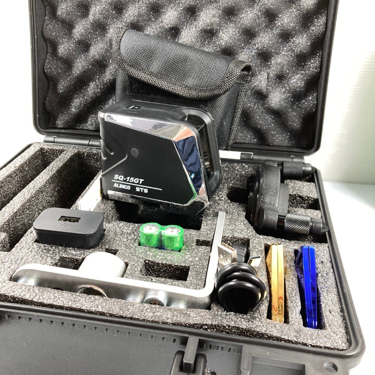 STS グリーンレーザー墨出し器 (垂直・水平・鉛直・地墨点) 受光器なし SQ-15GT