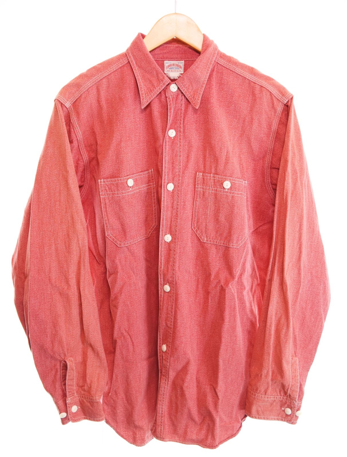 ジョーマッコイ JOE McCOY Chambray Long Sleeve Work Shirt