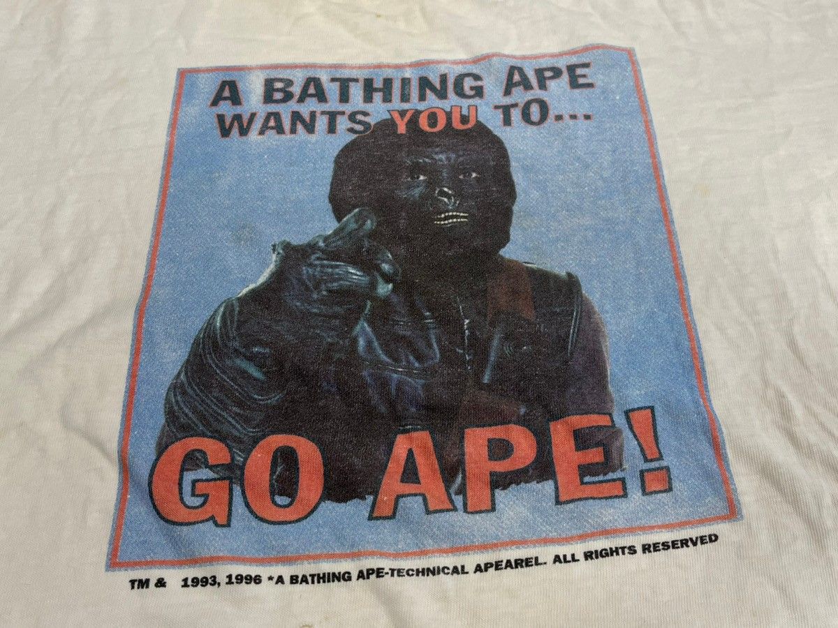 ア ベイシング エイプ A BATHING APE OLD ONEITAタグ 初期 猿の惑星 GO