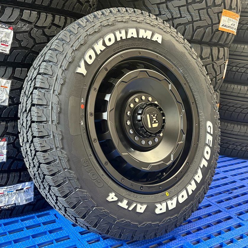 ジムニー用 JB64 JB23 ｜ ヨコハマ ジオランダー G018 AT4 185/85R16 タイヤホイール 4本セット LEXXEL SwaGGer offroad style