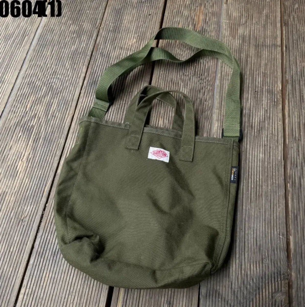 ダントン トートバッグ クロスバッグ カーキ