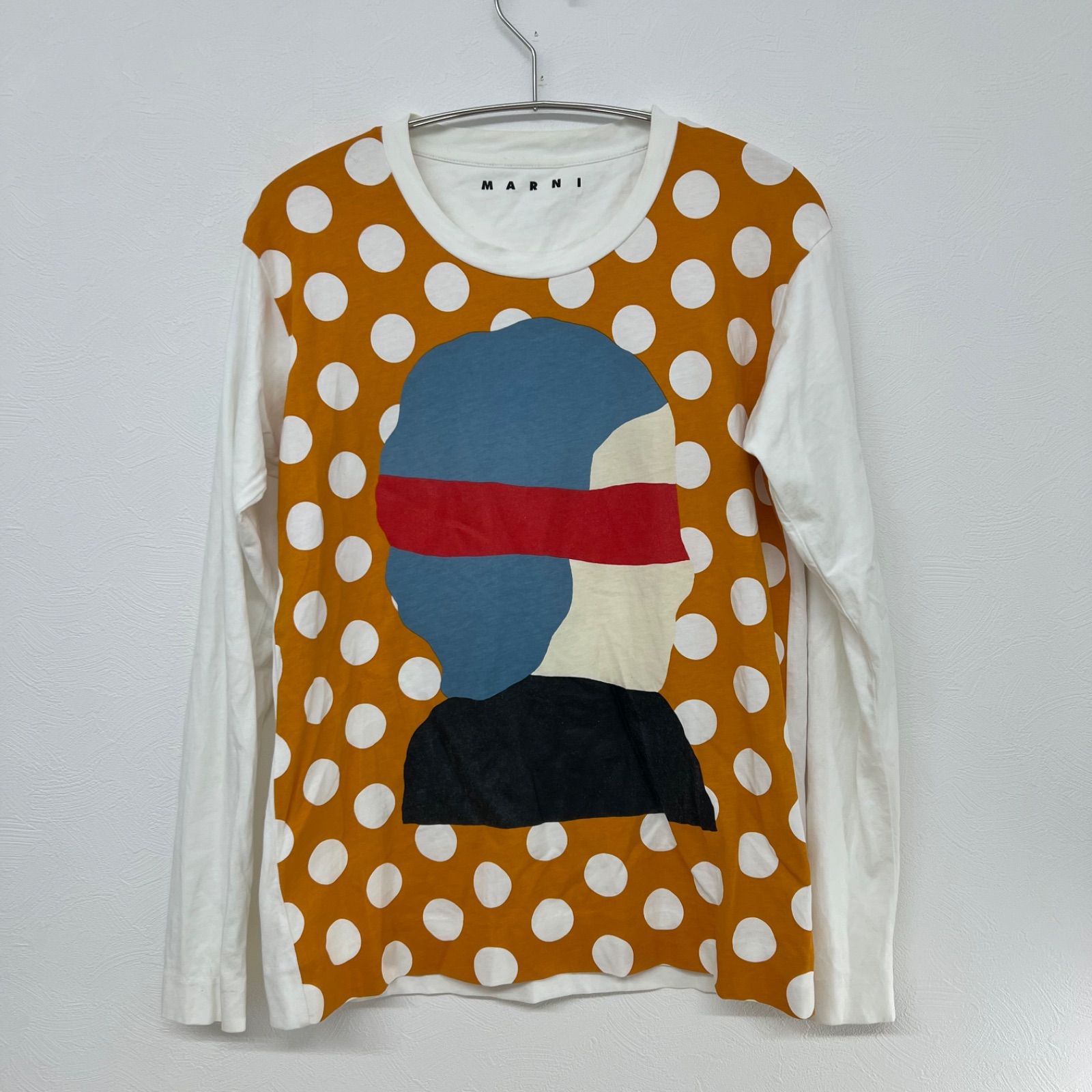 MARNI マルニ 長袖カットソー ロンT ポルカドット イラストプリント 38