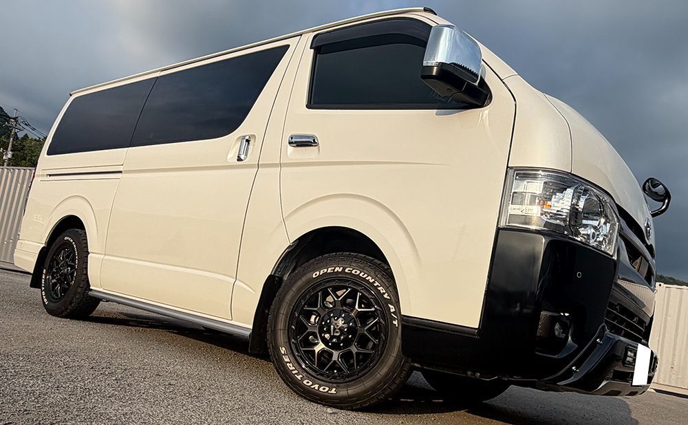 LEXXEL インフェルノ 200系 ハイエース レジアスエース タイヤホイール｜TOYO OPENCOUNTRY AT3 215/65R16 ホワイトレター 16インチ