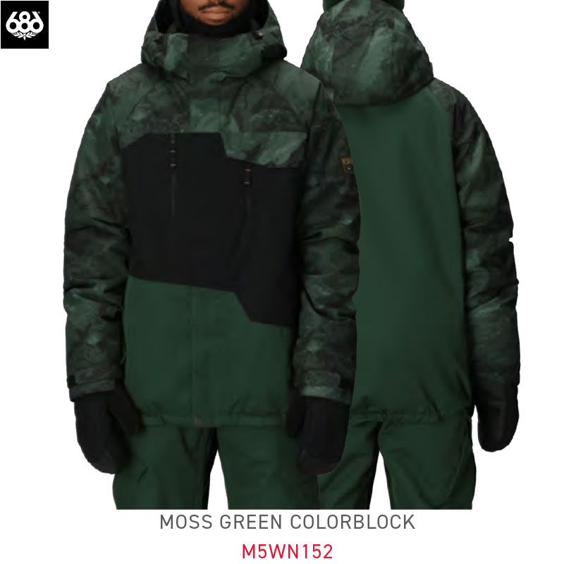 Lサイズのみ スノーウェア ジャケット メンズ 25-26 686 Geo Insulated