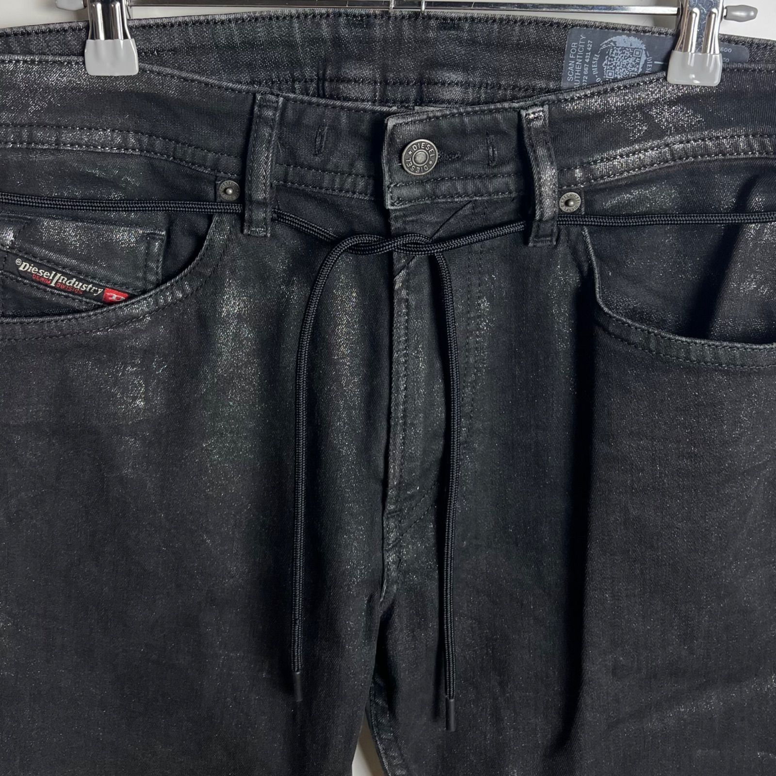 DIESEL lame coating Thommer JoggJeans 0098U SP1-NE w30 ディーゼル