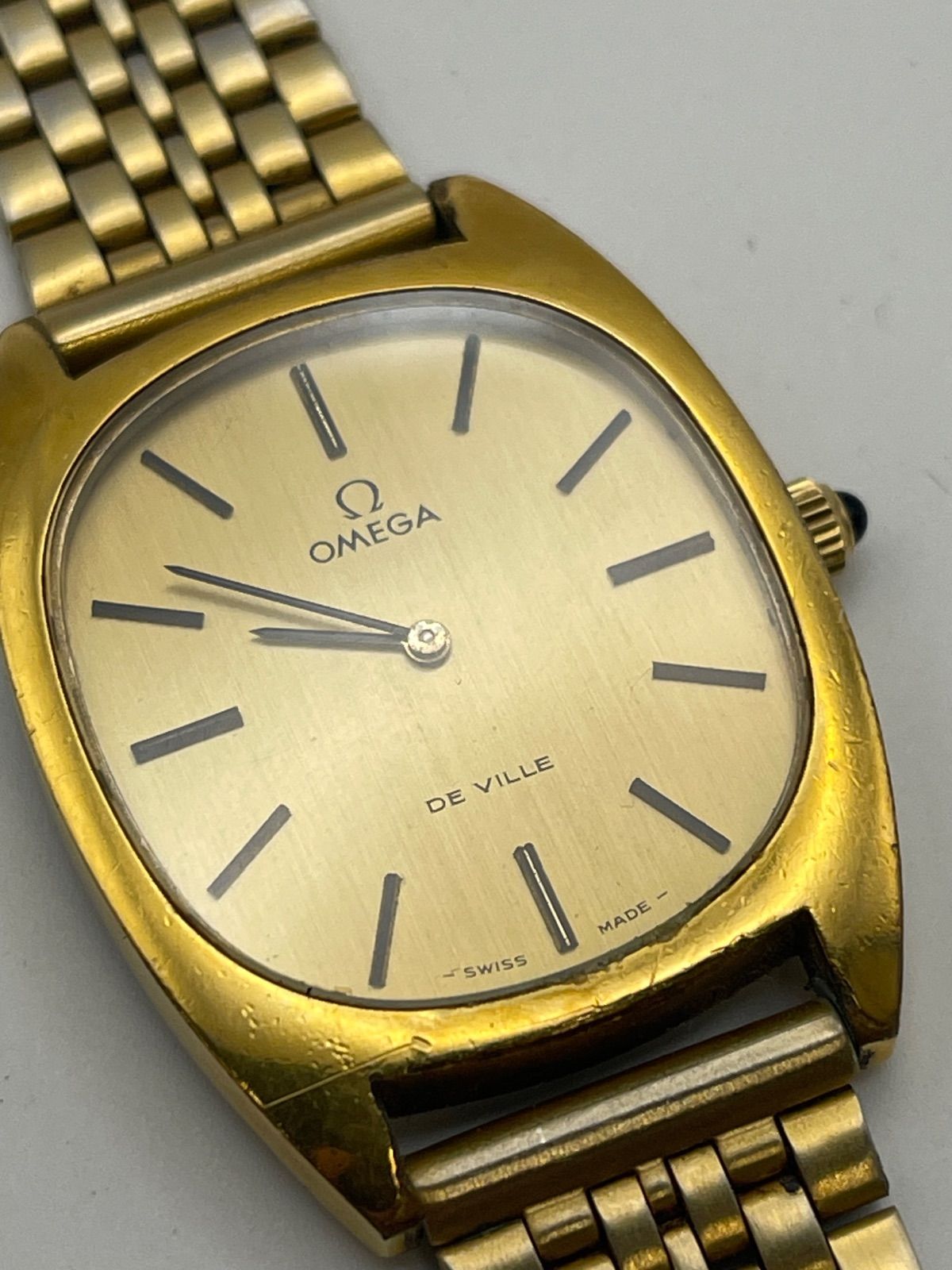 OMEGA(オメガ) デビル GP 手巻き ゴールドプリント 金メッキ ゴールド