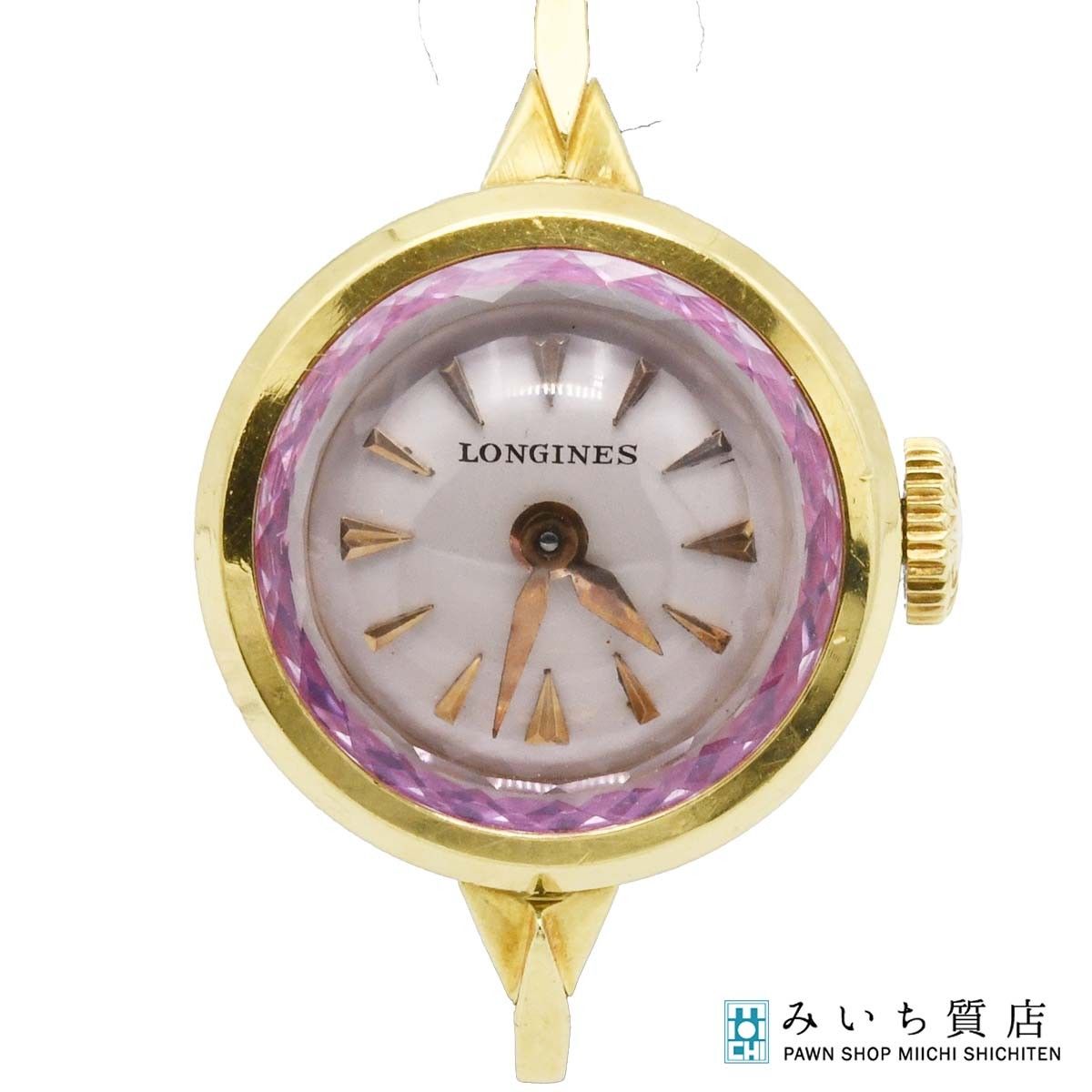 腕時計 稼働 LONGINES ロンジン 手巻き K18 6933 1 45 シルバー色文字盤 H23639