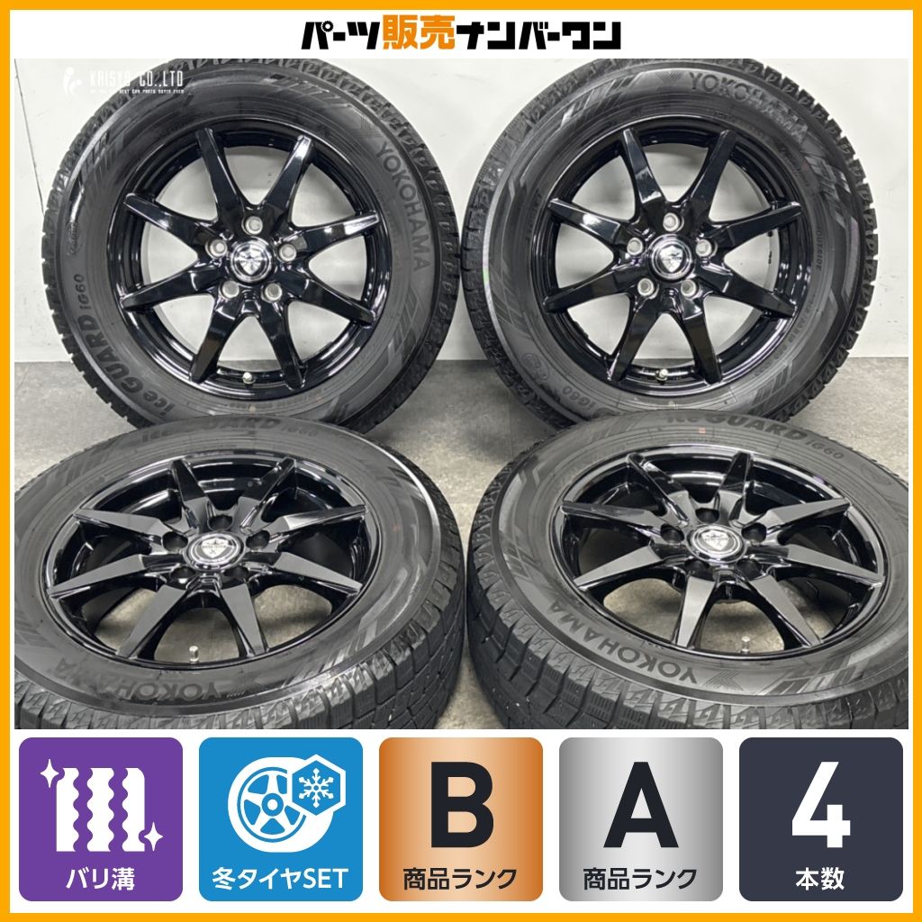 2022年バリ山！ヨコハマ　アイスガードIG60 215/60R16 ヴェゼル等 バリ溝】ESTROSA 16in 6.5J +48 PCD114.3 ヨコハマ アイスガード iG60