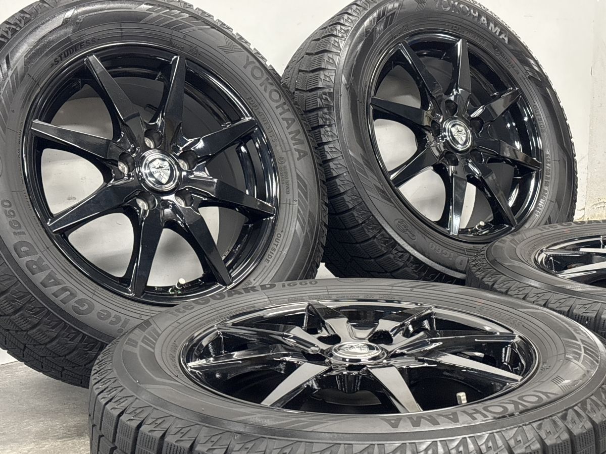 バリ溝】ESTROSA 16in 6.5J +48 PCD114.3 ヨコハマ アイスガード iG60
