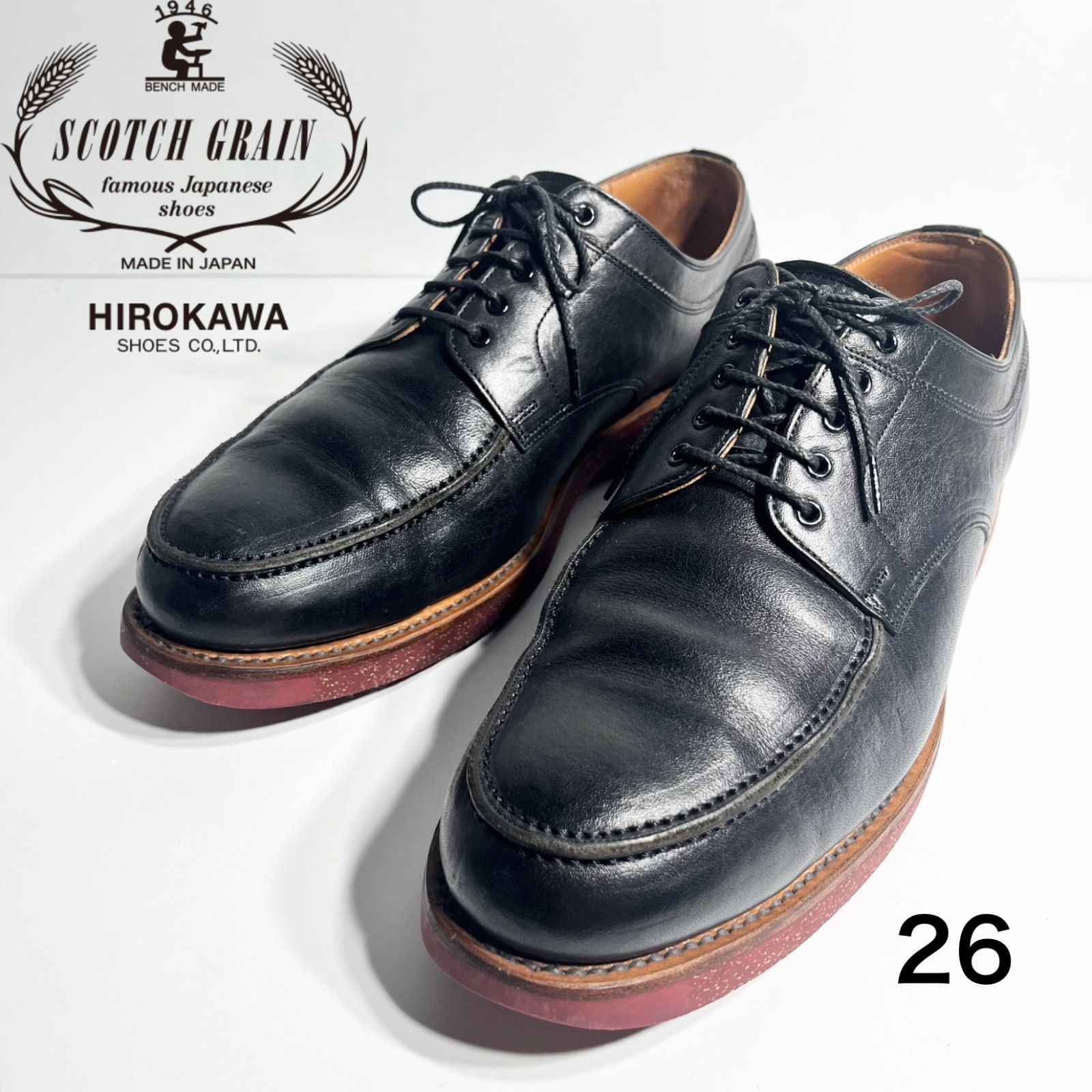 SCOTCH GRAIN スコッチグレイン F-1169 美品【希少・栃木レザー】 U 