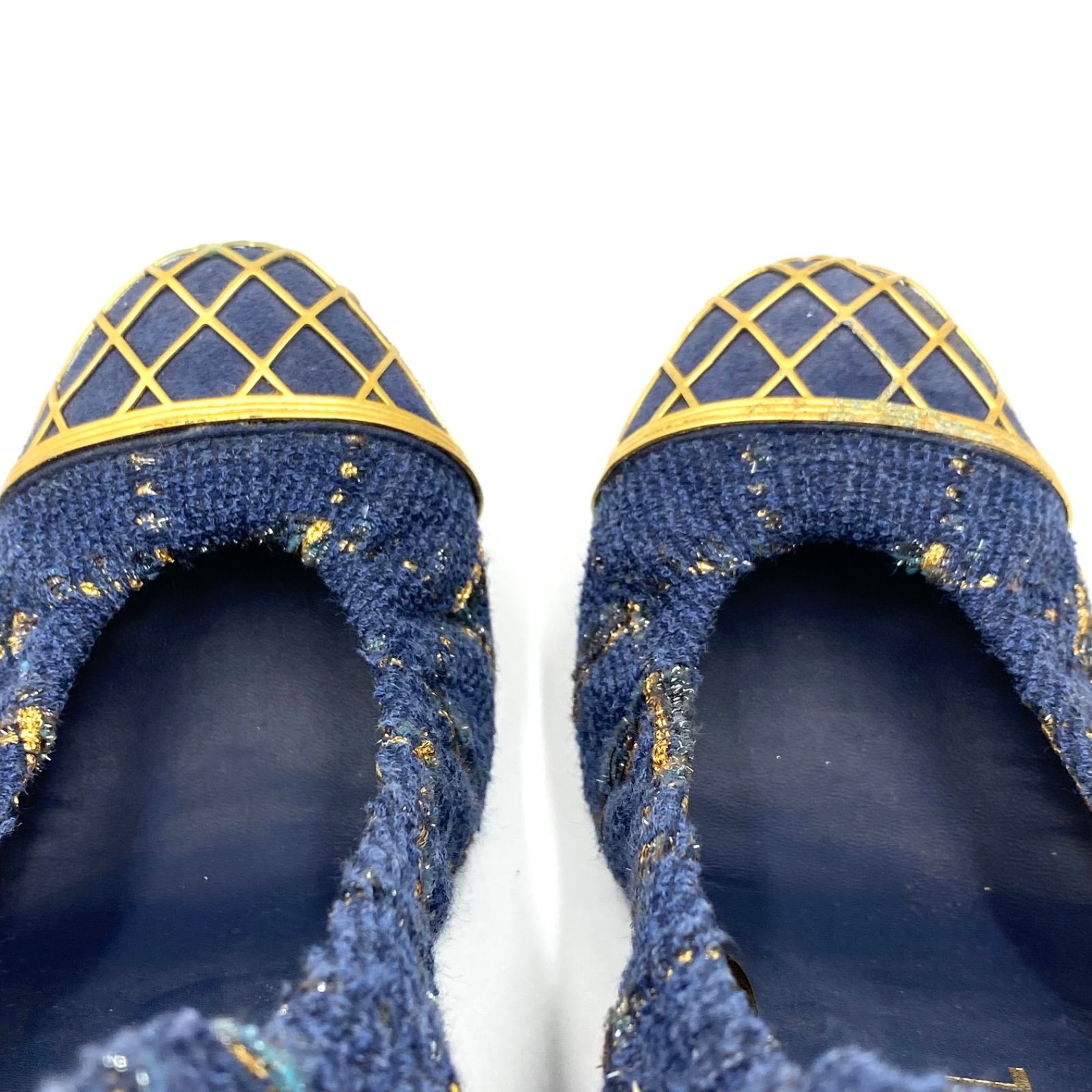 希少！ CHANEL シャネル ツイード ココマーク ハイヒール パンプス