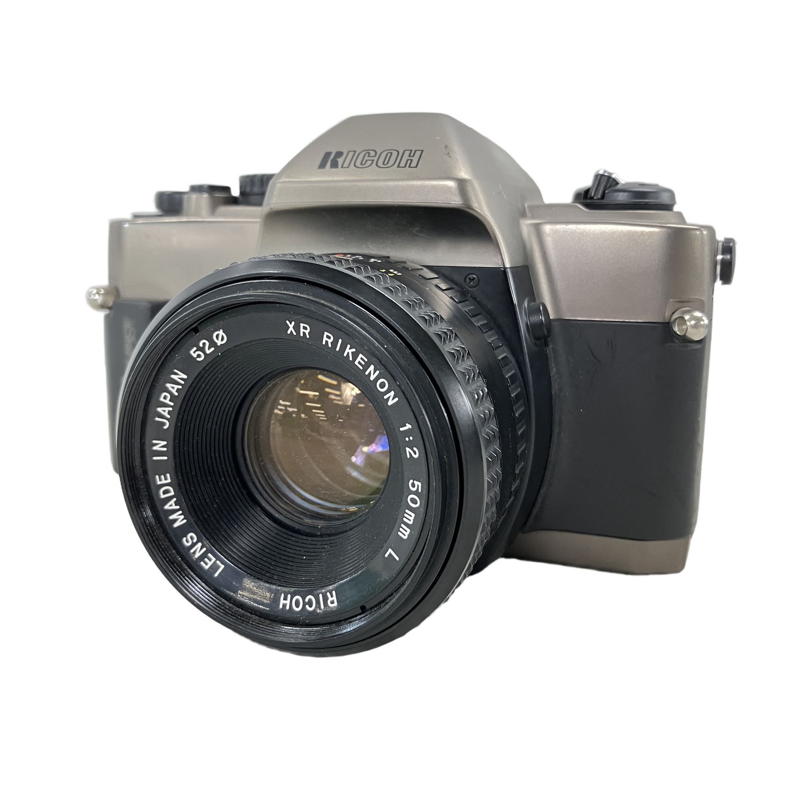 美品 RICOH XR-8 フィルム一眼 箱付 RIKENON 50mm F2 RICOH XR-8 SUPER XR RIKENON F2 50mm L Kマウント フィルム一眼レフ