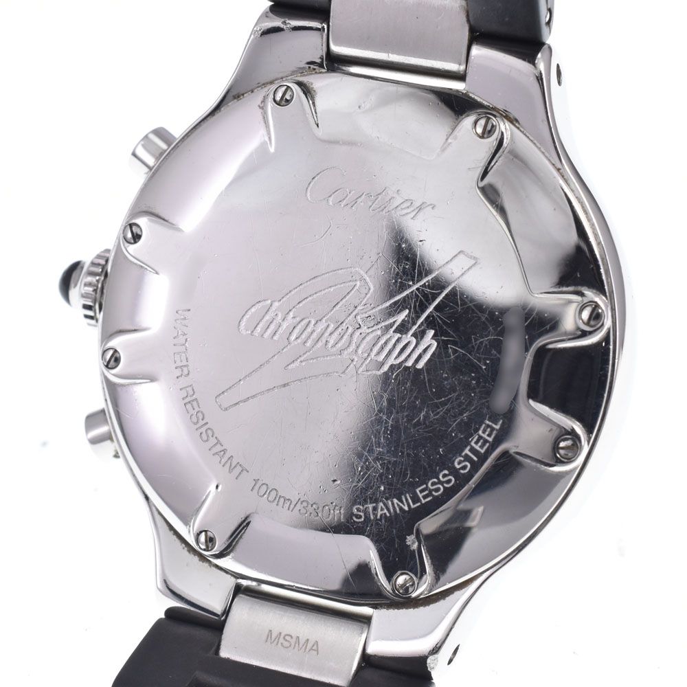 カルティエ CARTIER W10125U2 マスト21 クロノスカフ クロノグラフ