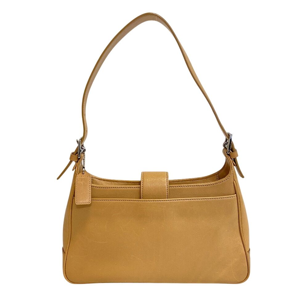 COACH コーチ 7789 ポーチ レザー ハンド ショルダーバッグ ベージュ 