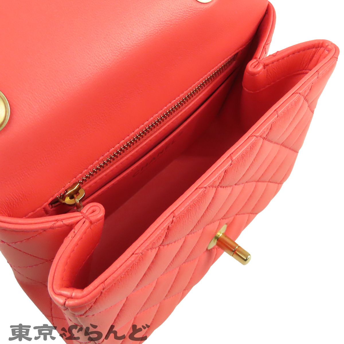 シャネル CHANEL チェーンショルダーバッグ AS4040 ピンク ゴールド 