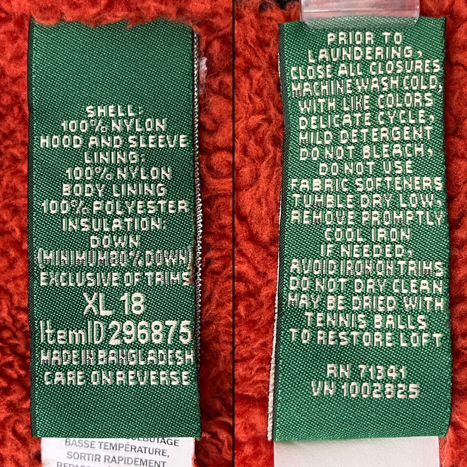 L.L.Bean (エルエルビーン) 中綿ジャケット 裏起毛 XL 迷彩柄 メンズ 