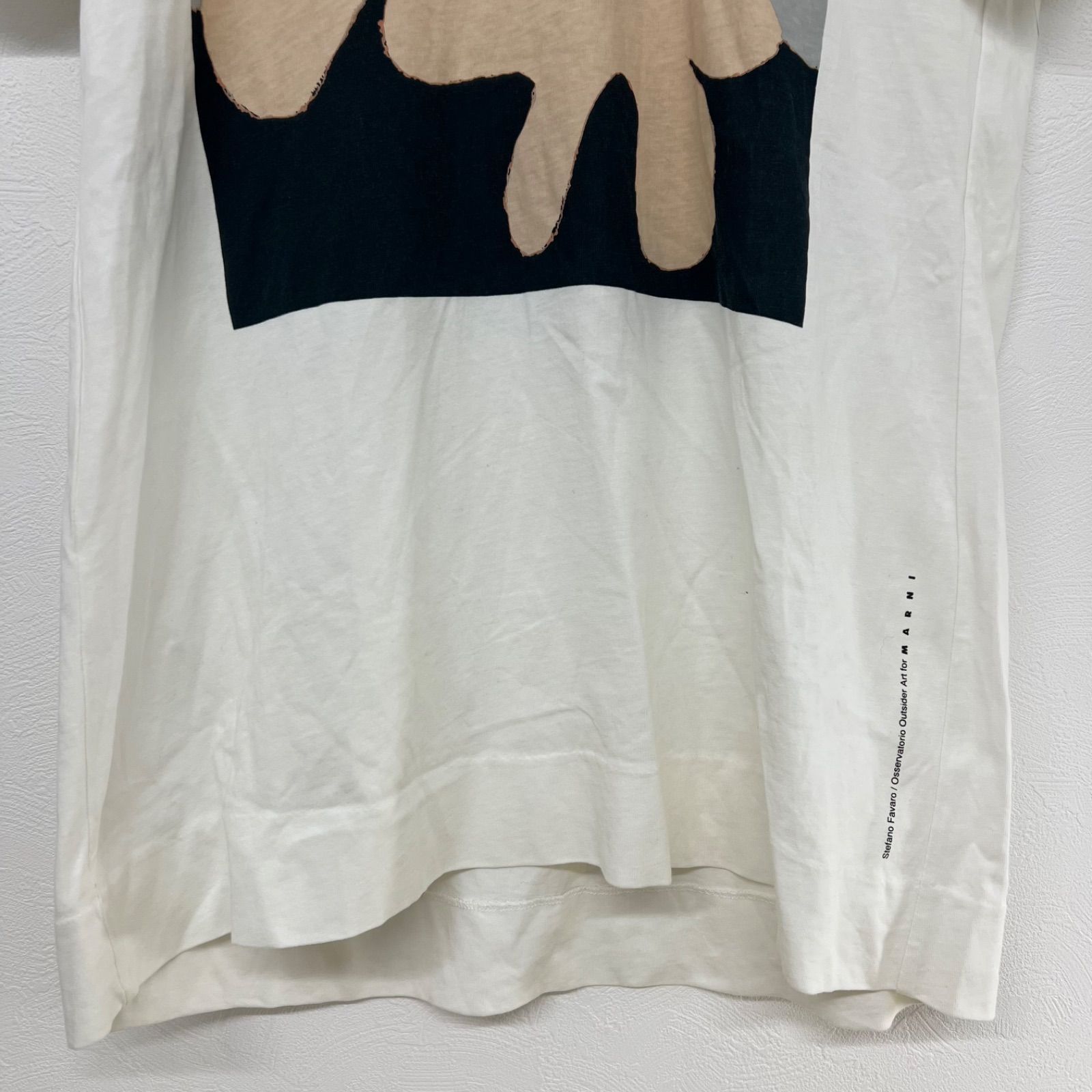 MARNI マルニ 半袖Tシャツ ホワイト アートプリント 38サイズ - メルカリ
