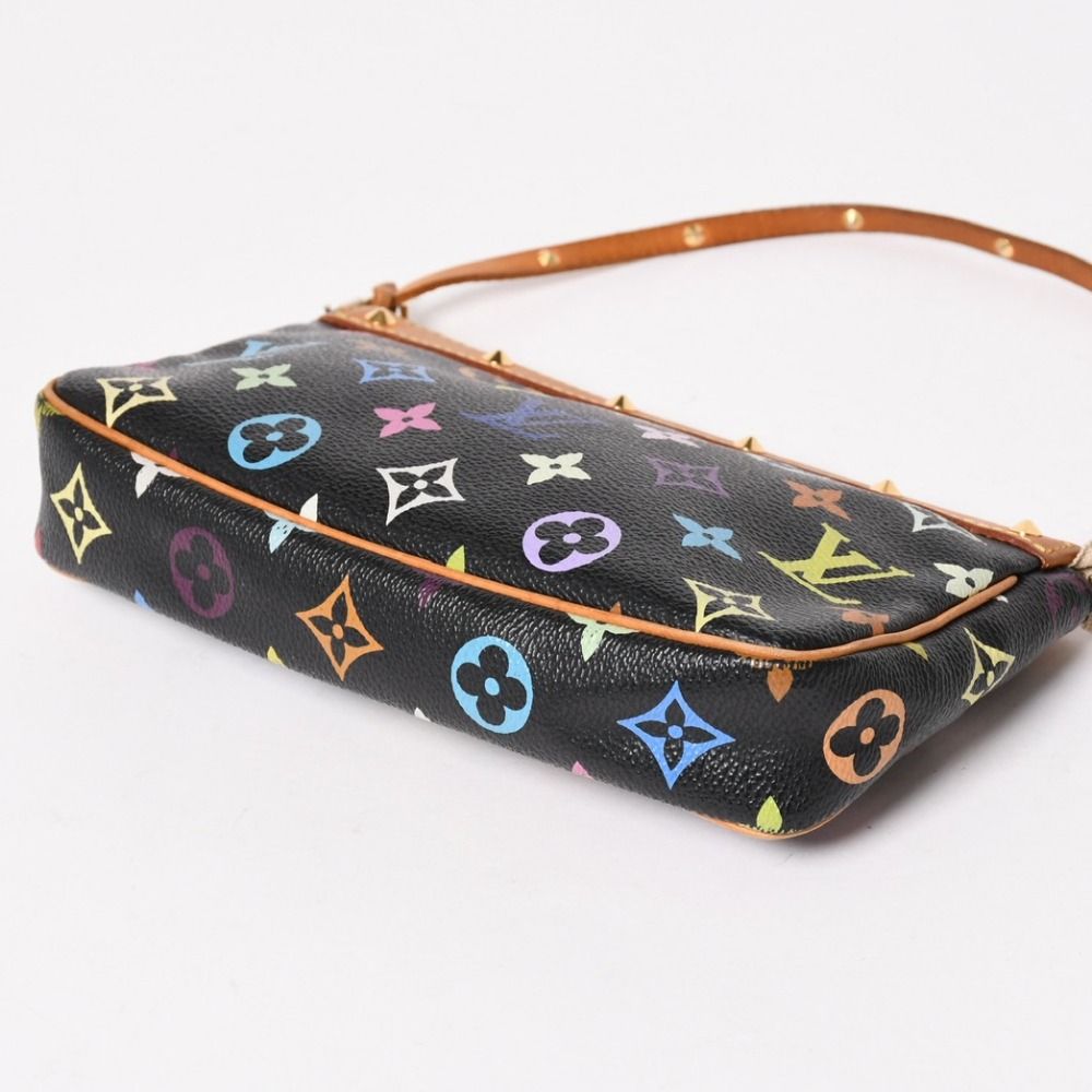 ノベルティ（非売品）黒LVマルチアクセサリーポーチ☆ショルダー付☆ LOUIS VUITTON ルイヴィトン ポシェットアクセソワール アクセサリー