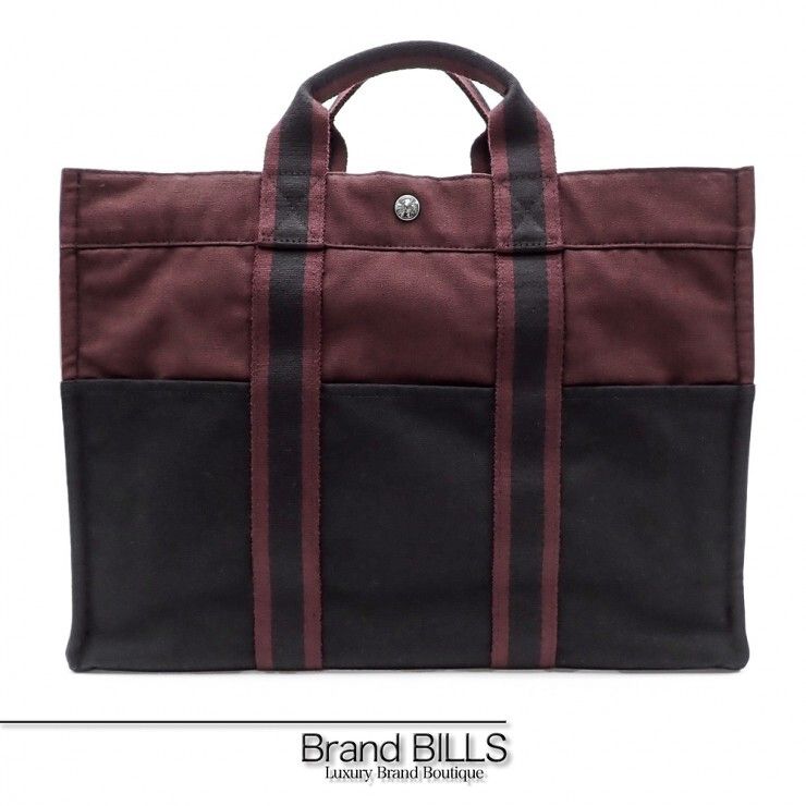 未使用品 HERMES エルメス フールトゥ トートMM トートバッグ コットン