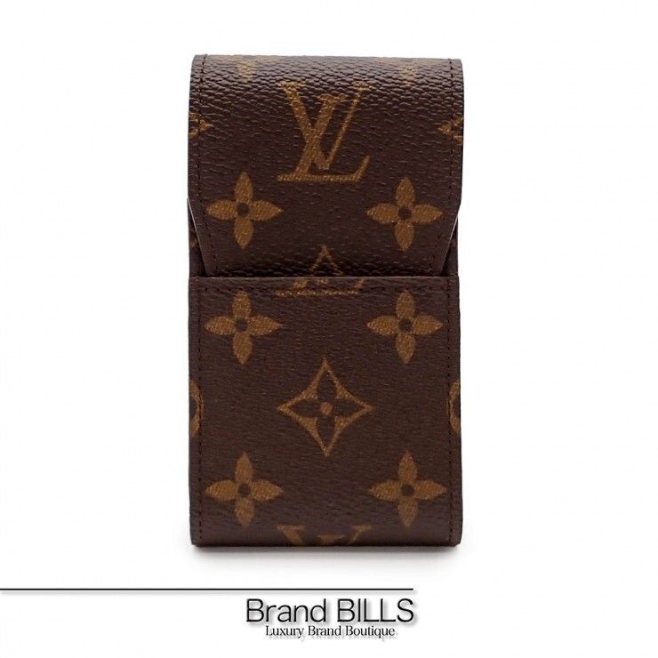 未使用品 LOUIS VUITTON ルイ・ヴィトン エテュイ・シガレット タバコケース M63024 モノグラムキャンバス ブラウン ユニセックス 19,600円