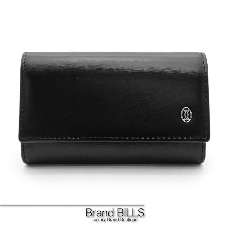 未使用品 Cartier カルティエ パシャライン 6連 キーケース L3000127 レザー ブラック ユニセックス