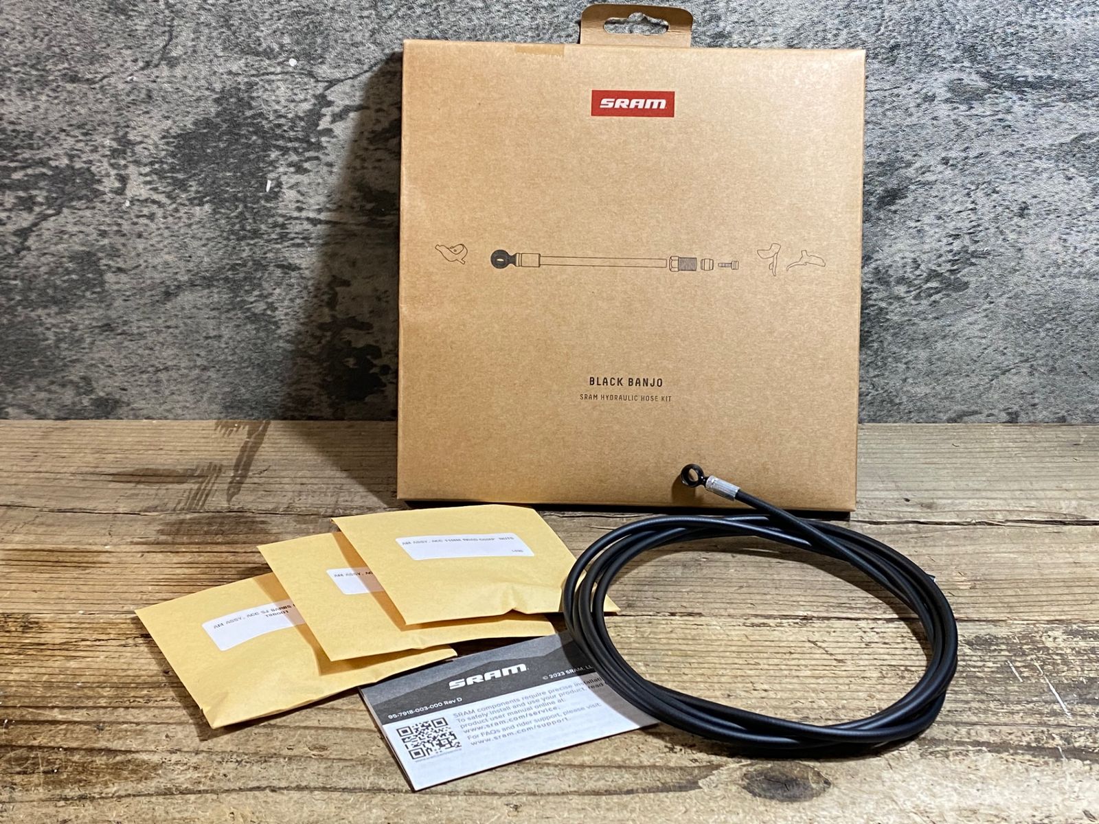 KE738 スラム SRAM HYDRAULIC HOSE KIT BLACK BANJO 油圧ホースキット 