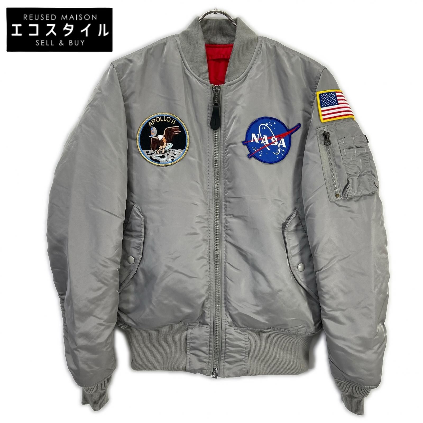 ALPHA INDUSTRIES アルファインダストリーズ シルバー APOLLO MA-1