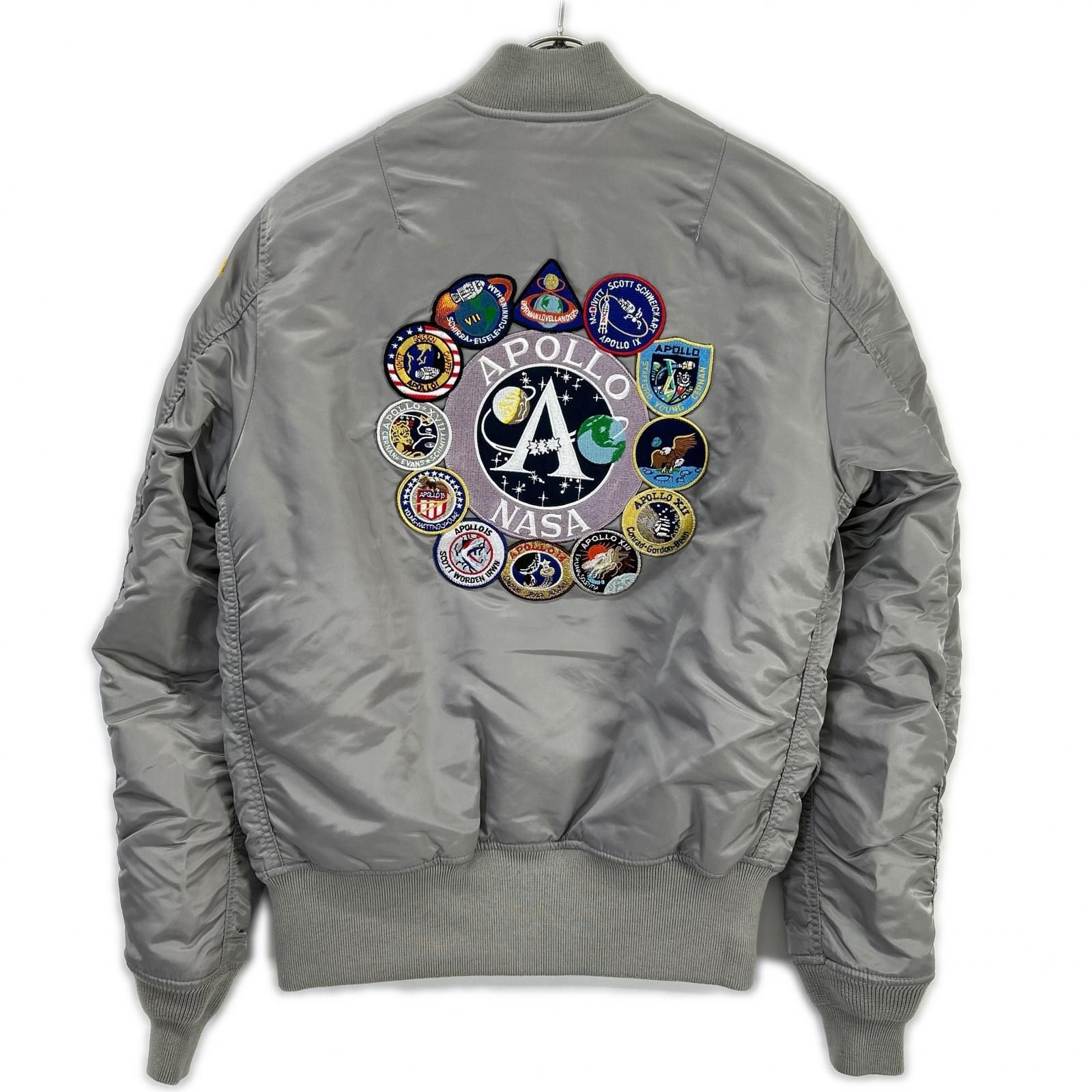 ALPHA INDUSTRIES アルファインダストリーズ シルバー APOLLO MA-1