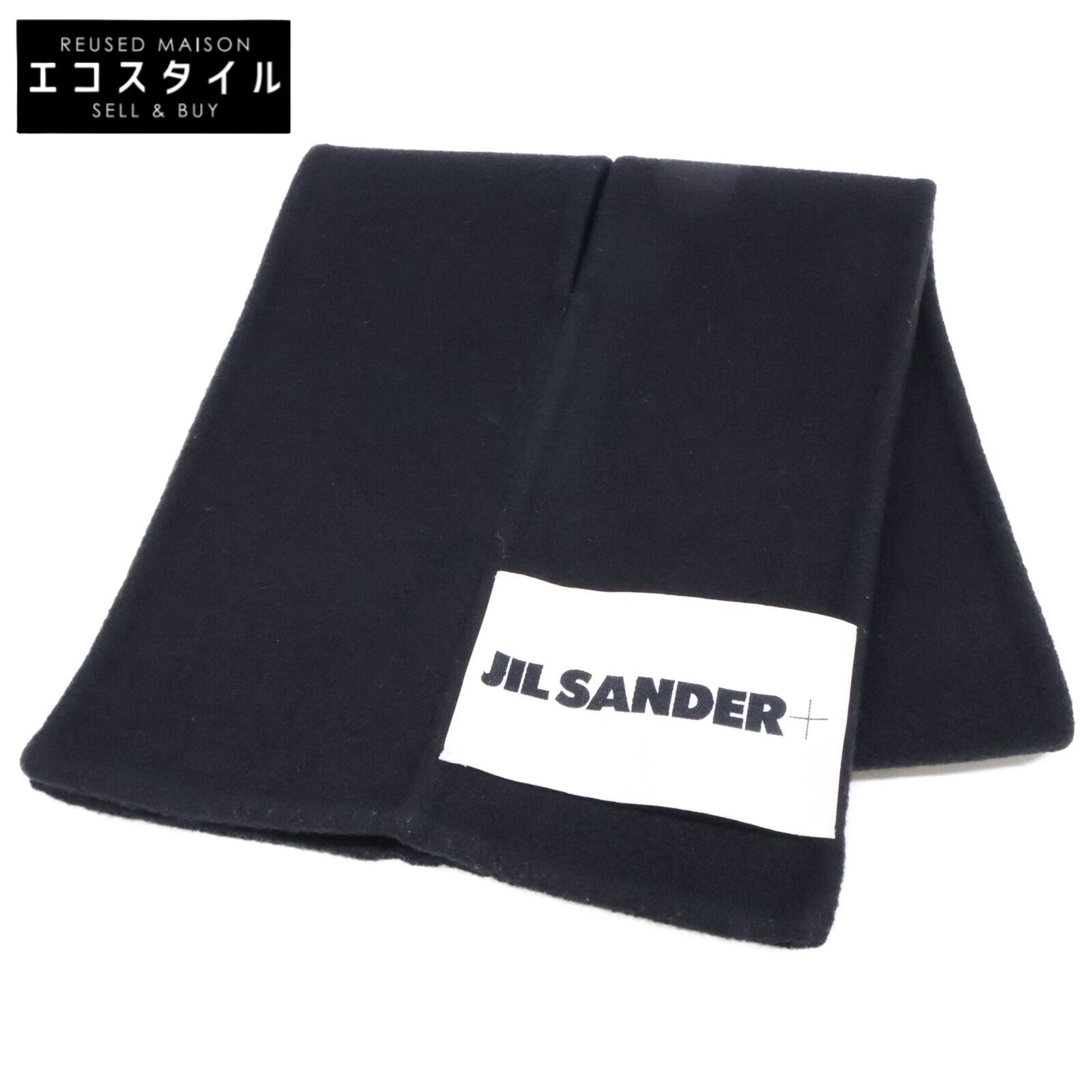 JIL SANDER+　ジルサンダープラス　【美品/国内正規】J47TE0116 J40020 001 ロゴラベル ウール